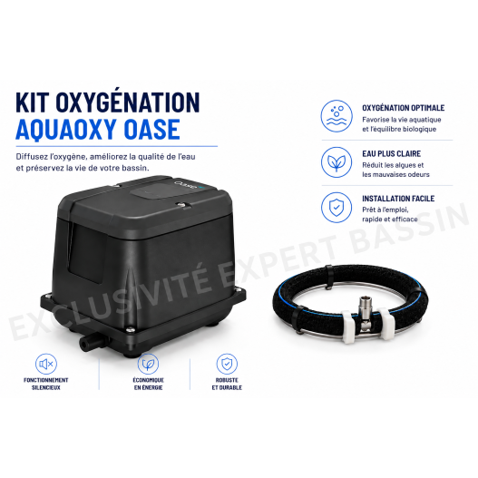 Pompe à air AquaOxy 2500 Oase Oxygénation flexible