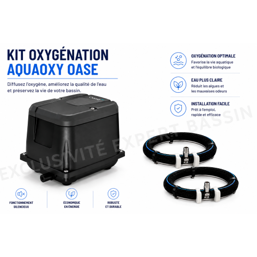 Pompe à air AquaOxy 5000 Oase Oxygénation flexible