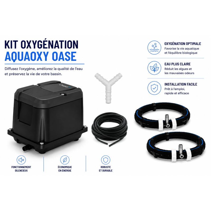 Pompe à air AquaOxy 5000 Oase Oxygénation flexible