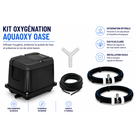 Pompe à air AquaOxy 5000 Oase Oxygénation flexible