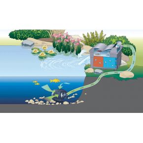 Schema 1 Filtration bassin BioSmart Set 14000 filtre gravitaire Oase