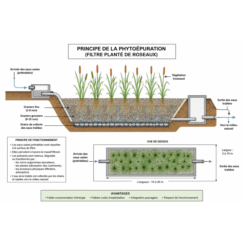 Kit bâche EPDM 1,04 mm + 2 géotextiles 400 g/m² – Étanchéité pour bassin et phytoépuration