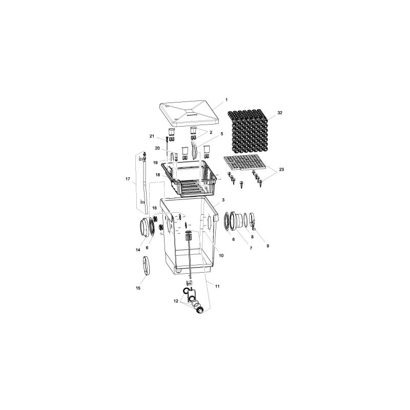 Schema ProfiClear M 4 Bioballs Oase