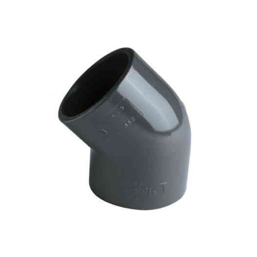 Coude 45° en PVC, Diamètre 50mm