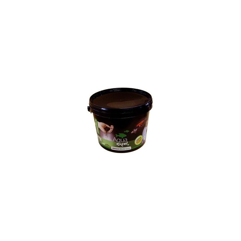 Seau Nourriture poisson Eco Recharge Aqua Excel Mixte 15kg