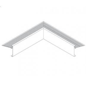 Angle interieur alu 45x45 mm