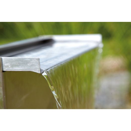 Exemple 2 Kit Pied Lame d'eau Waterfall Set 30 cm inox OASE