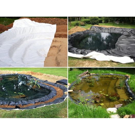 Bâche EPDM 1,20mm Premium + 2 Feutre 400g