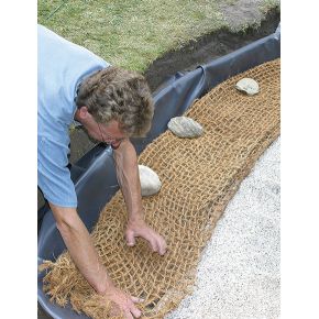 Installation Natte de bordure coco