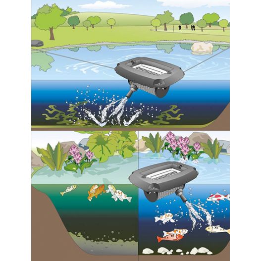 Schema Pompe bassin AquaAir 250 Enrichissement en oxygène
