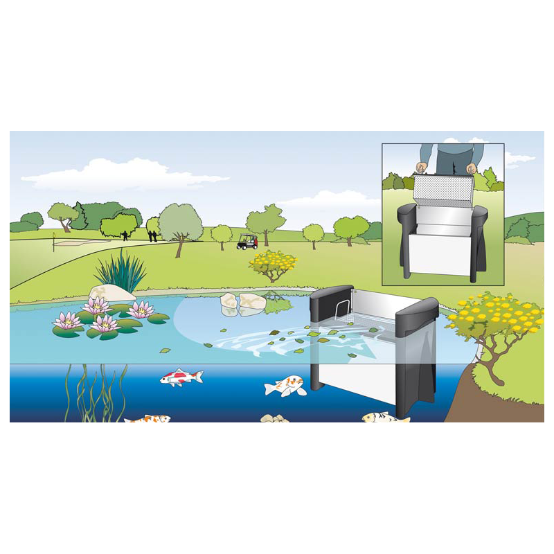 Schema Skimmer 250 flottant spécial grand bassin Oase
