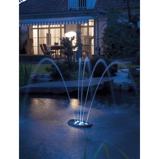 Pompe fontaine Water Starlet Jeu d'eau flottant éclairé par LED