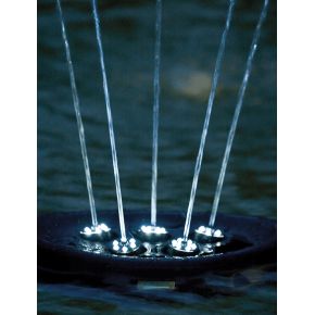 Pompe fontaine Water Starlet Jeu d'eau flottant éclairé par LED