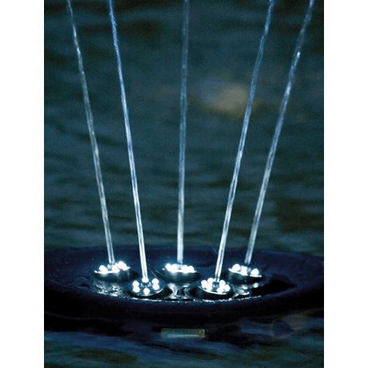 Pompe fontaine Water Starlet Jeu d'eau flottant éclairé par LED