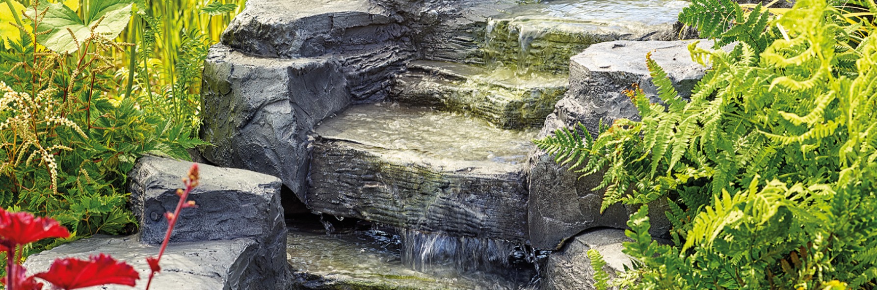 Fontaine de Bassin de Jardin, forme Nénuphar, Alimentation Solaire